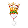 Reindeer Couple Holding Heart Ornament for Christmas Tree