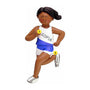 Personalized Runner Ornament - African-American Female