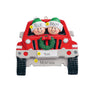 SUV Couple resin ornament can be personalized for the Christmas Tree