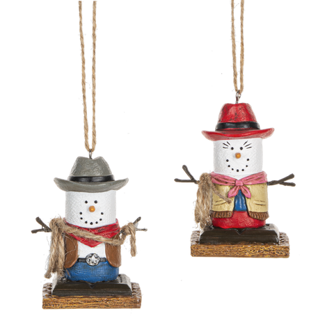 S'mores Cowboy & Cowgirl Ornaments