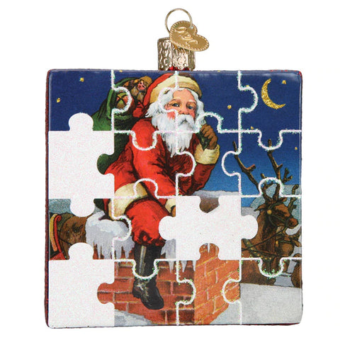 Santa Jigsaw Ornament - Old World Christmas