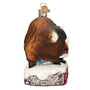 Santa with Bison Yellowstone Ornament - Old World Christmas side