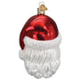 Santa With Face Mask Ornament - Old World Christmas back