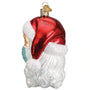 Santa With Face Mask Ornament - Old World Christmas side