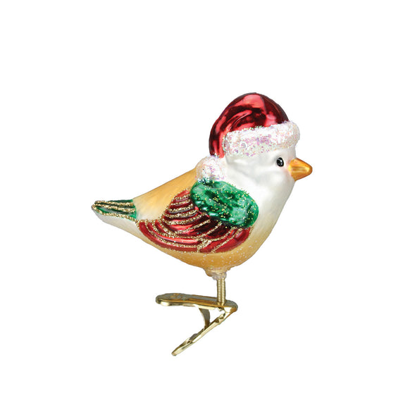 Santa Bird Ornament for Christmas Tree