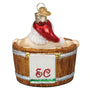 Santa's Hot Tub Ornament - Old World Christmas back