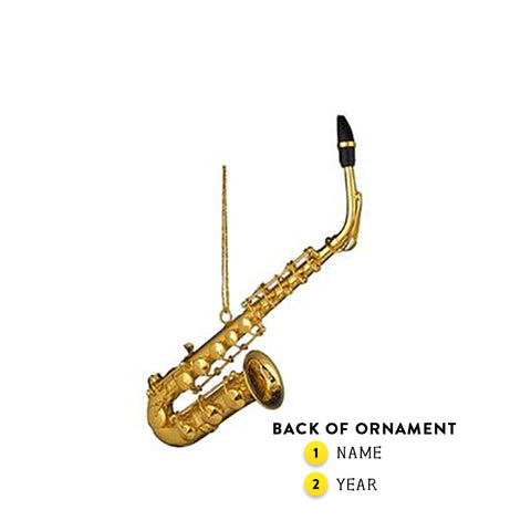 Personalized Saxophone Ornament