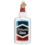 Glass School Glue Ornament for your Christmas Tree