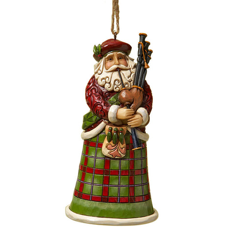 Scottish Santa Ornament for Christmas Tree