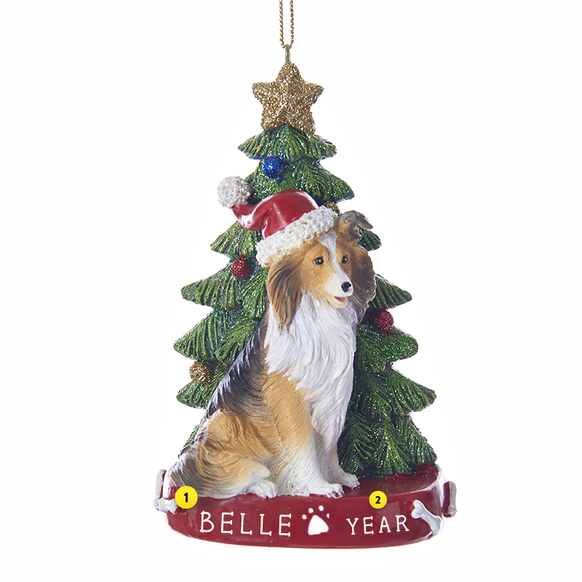 Sheltie Dog Ornament For Christmas Tree