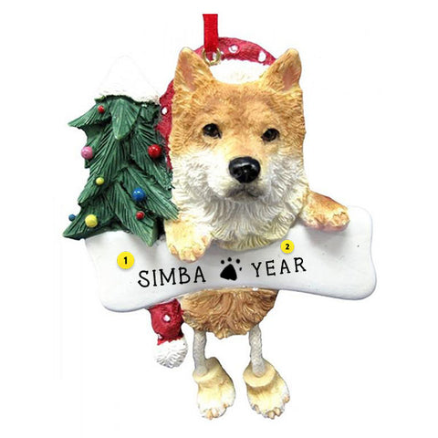 Shiba Inu Dog Ornament for Christmas Tree