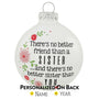 Sisters - "There's No Better Friends" Ornament