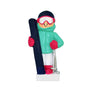 Personalized Skier Ornament - Female