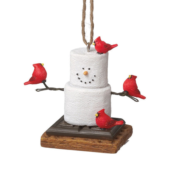 S'more Cardinal Ornament for Christmas Tree