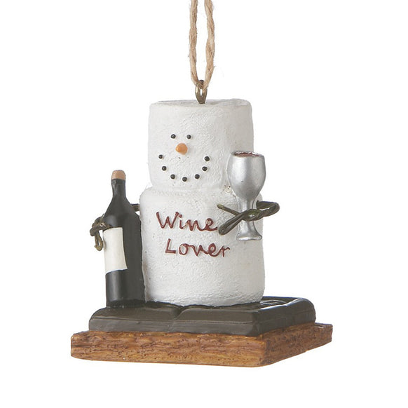 S'more "Wine Lover" Ornament for Christmas Tree