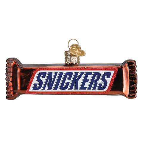 Snickers Glass Candy Bar Ornament