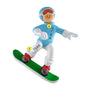 Snowboarder Ornament - Female for Christmas Tree