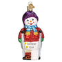 Snowman With Crutches Ornament - Old World Christmas