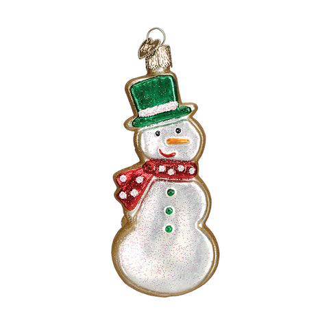 Snowman Shaped Sugar Cookie Ornament 