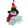 Snowman with Birdnest Ornament for Christmas Tree
