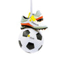 Personalized Soccer Ball Ornament with cleats