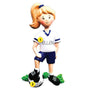 Soccer Player Female Personalized Ornament