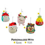 Squishmallows® Ornaments - Winston, Cam, Hans, Maui and Brina