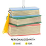 Personalized Stack of Books ornament 