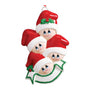 Stocking Cap Family of 4 Ornament for Christmas Tree