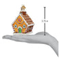 Sweet Gingerbread Cottage Ornament 3.75 inch high