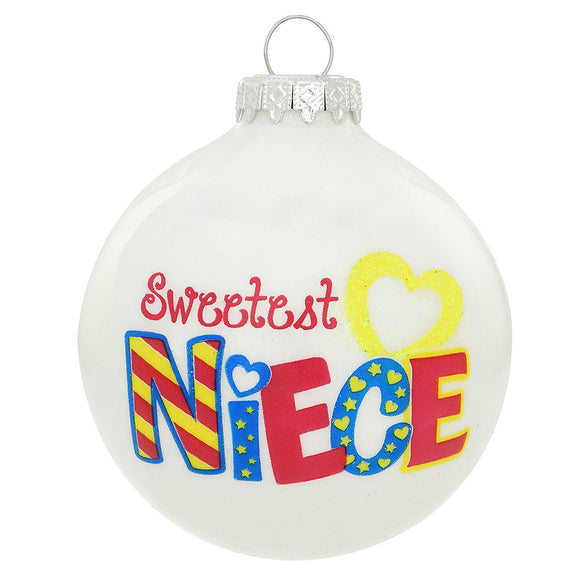 Sweetest Niece Christmas Ornament