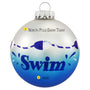 Swimming Glass Bulb Ornament