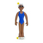 Swimmer Ornament - Black Female for Christmas Tree