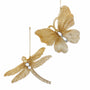 Dragonfly or Butterfly Ornament - Gold Glittered