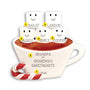 Personalized Hot Cocoa Family of 5 Table Top Decoration