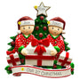 Personalized Christmas Morning Pajama Couple of 2 Table Top Decoration