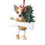 Tan Chihuahua Dog Ornament for Christmas Tree