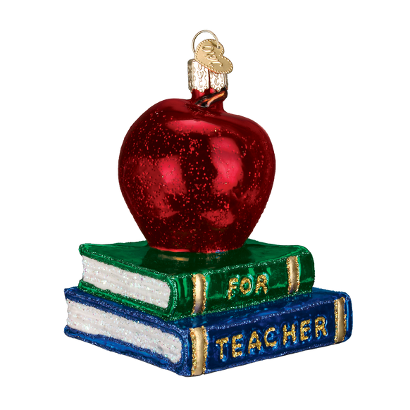 Teacher's Apple Ornament for Christmas Tree