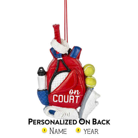 Tennis Bag "On Court" Ornament