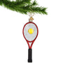 Tennis Racquet Glass ornament 