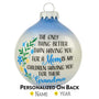 The only thing better than having you for a Mom is my children having you for their Grandma".   Christmas Bulb
