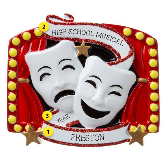 Theater Personalized Ornament For Christmas Tree