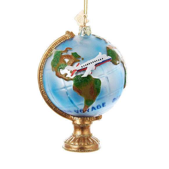 Travel Globe Ornament for Christmas Tree