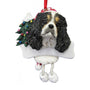 Tri-Color King Charles Cavalier Dog Ornament for Christmas Tree