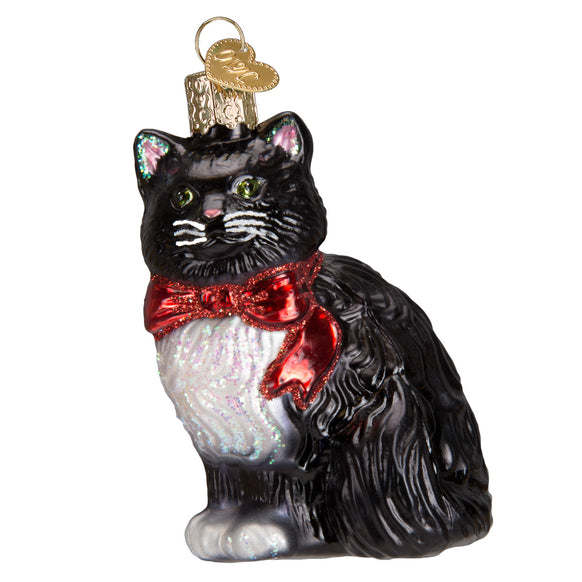 Tuxedo Kitty Ornament for Christmas Tree