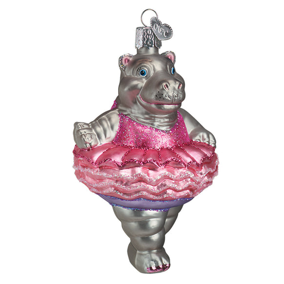 Twinkle Toes Hippo Ornament for Christmas Tree