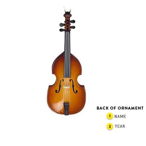 Personalized Upright Bass Ornament