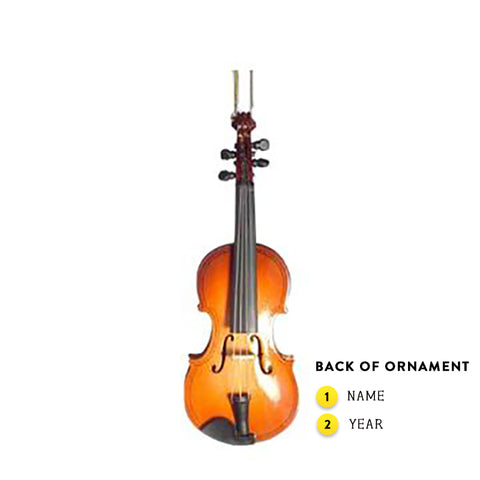 Personalized Violin Ornament