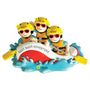 White Water Rafting Family of 3 personalized resin ornament