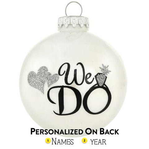 We Do Glass Bulb Ornament